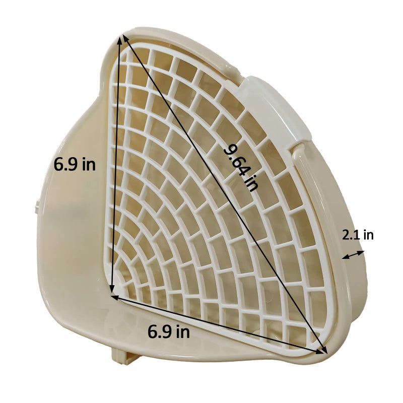 GOLDEAL Small Animal Corner Litter Box, Cage Potty Trainer for Hamster, Rabbit, Guinea Pig, Ferret, Gerbil, Chinchilla (1) - Image 3